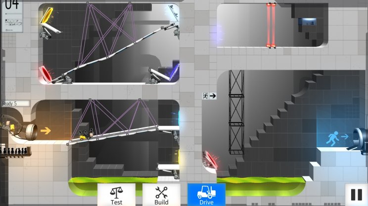 Bridge Constructor Portal játékteszt - 3. kép