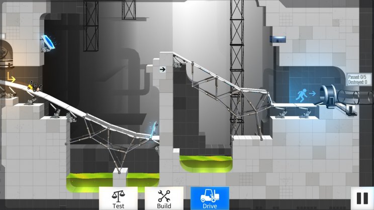Bridge Constructor Portal játékteszt - 4. kép