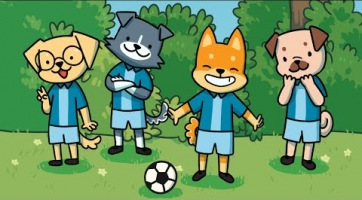 Megérkeztek a focizni tanuló kutyák, itt a Pup Champs