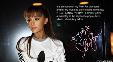Nemcsak Ariana Grande, hanem az egyik dala is bekerül a Final Fantasy Brave Exvius-ba