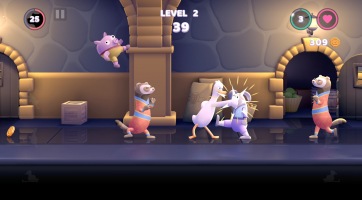 Androidon is bunyózhatunk egy kacsát irányítva a Punch Kick Duck-ban