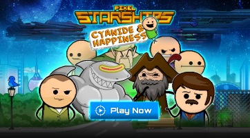 Csatlakoznak a Cyanide & Happiness karakterei a Pixel Starships legénységéhez egy őrült crossover eseményben