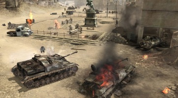 Ilyen kezelőfelületet álmodott meg a Company of Heroes mobilos változatához a Feral Interactive