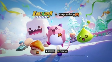 MapleStory M karakterek landolnak a KartRider Rush+-ban