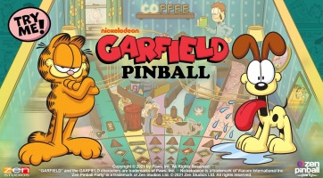 Megérkezett a Zen Pinball Party-ba a világ leglustább macskája, Garfield