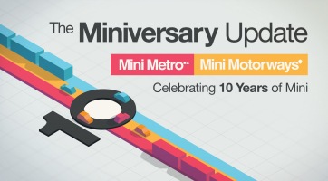 Új térképekkel ünnepel a Mini Motorways és a Mini Metro