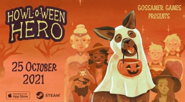 Vadássz cukorkára egy kutyával a Howloween Hero című mobiljátékban